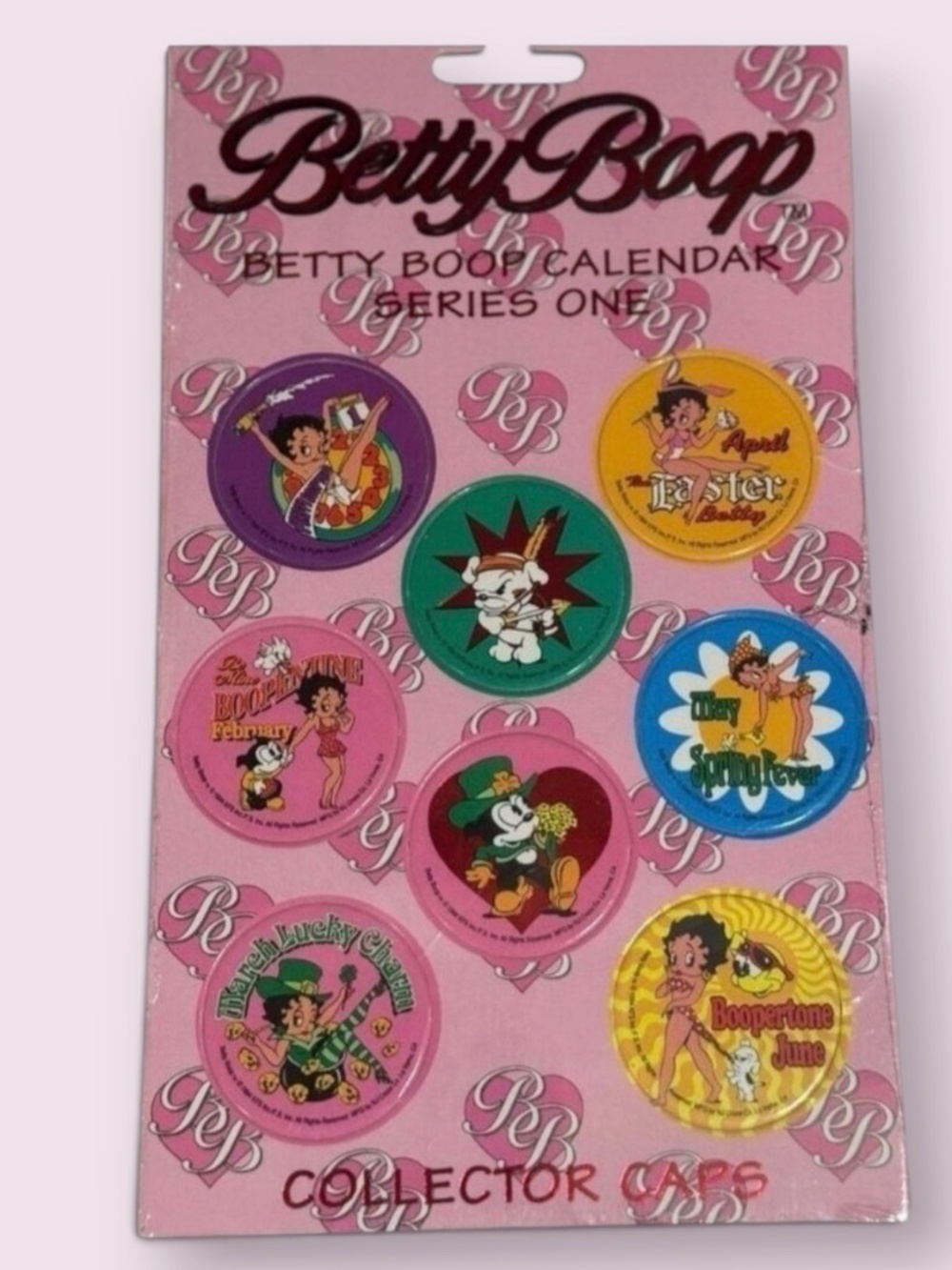 Betty Boop Vintage 1990s Calendar Series 1 Sealed Pogs